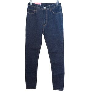 NWOT Acne Studios Fleece lined Skinny Jeans in Dark Wash Size 27